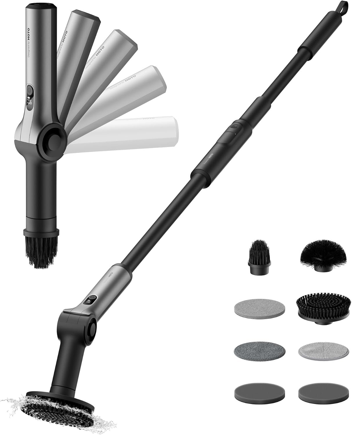 HOTO Flexi™ Cordless Spin Scrubber