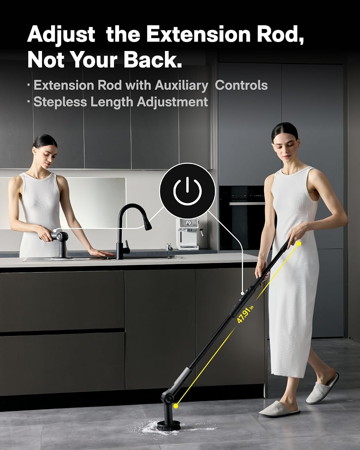 HOTO Flexi™ Cordless Spin Scrubber - Image 8